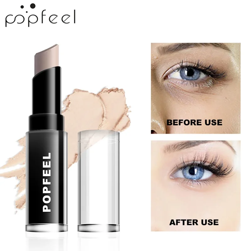 Popfeel concealer stick before and after use