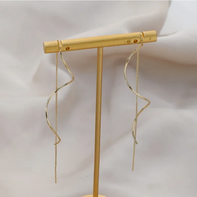 Gold Swirl Earrings